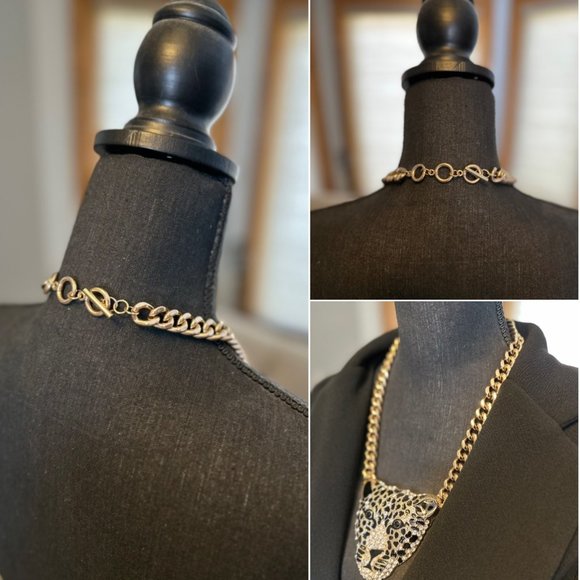 Gold Leopard Necklace - Picture 3 of 3